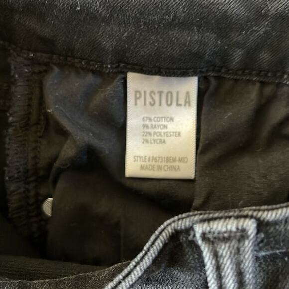 Pistola Black/Gray Wash Skinny Jeans Size 27 - Picture 5 of 5